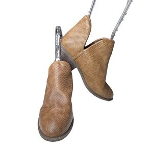 Serra Faux Leather Booties Size 7